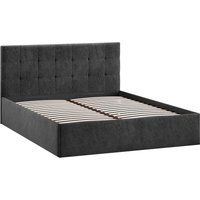 Кровать Трия Джоли Тип 1 универсальный 140x200 (микровелюр Wellmart Graphite)