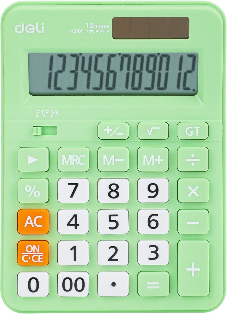 Калькулятор Deli EM210F (салатовый)