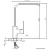 Смеситель Haiba HB70615-7 (черный)