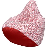 Кресло-мешок Flagman Груша Макси Г2.7-51 (белый/красный)