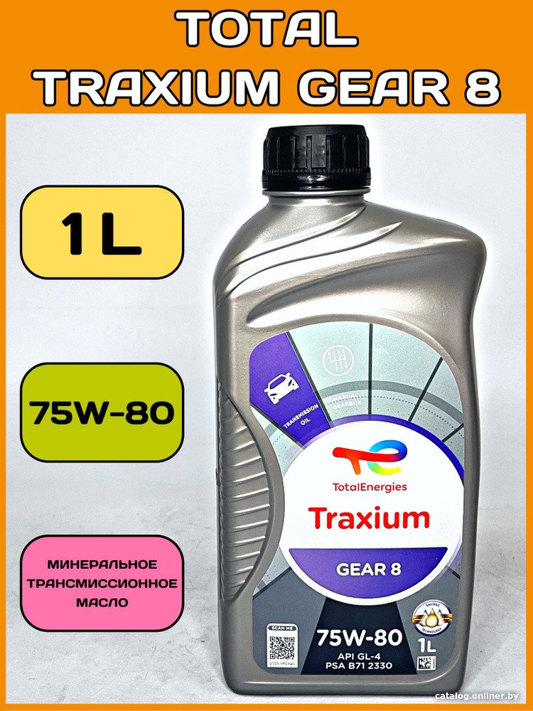 Трансмиссионное масло Total Transmission GEAR 8 75W-80 1л