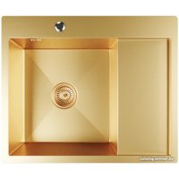 Кухонная мойка Mixline Pro 552924 (золото, с сифоном)