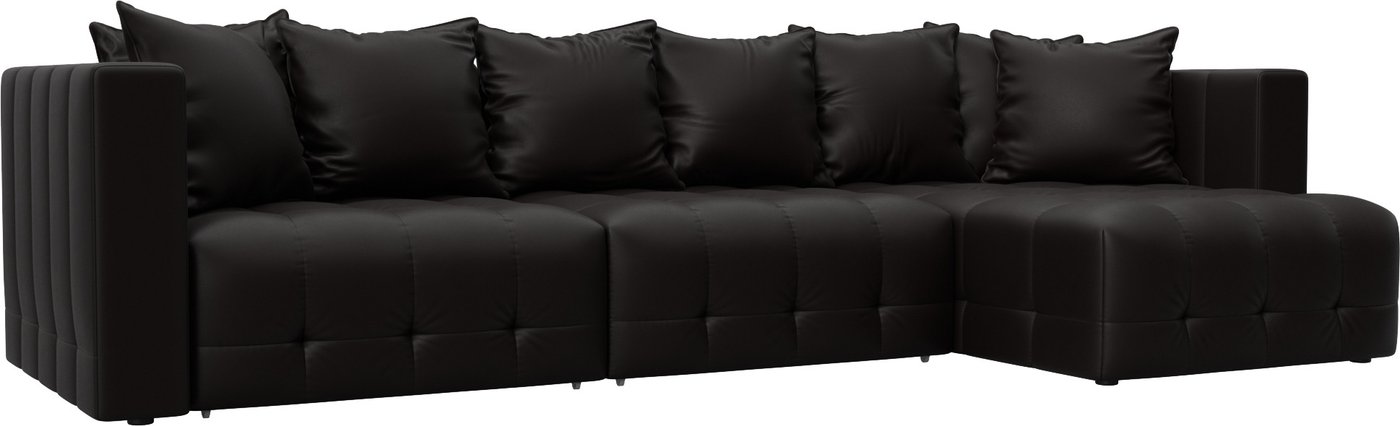 

Угловой диван Лига диванов Лига-052 НПБ Лонг универсальный 129915 (экокожа Grifon 12 коричневый)