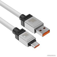 Кабель Baseus CoolPlay Series Fast Charging Data Cable 100W USB Type-A - USB Type-C (1 м, белый)