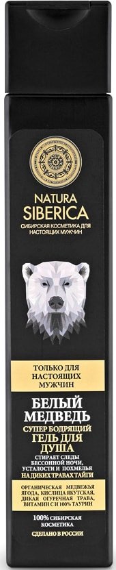 

Natura Siberica Гель для душа Men белый медведь бодрящий 250 мл