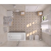 Ванна Santek Монако 170x70 1WH111979 (с каркасом и экраном)