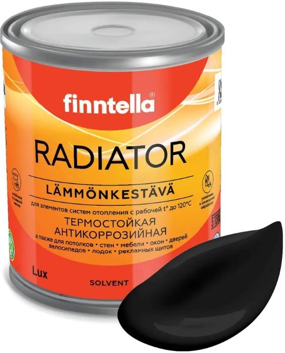 

Краска Finntella Radiator Musta F-19-1-1-FL135 0.9 л (черный)