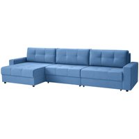 Угловой диван Mio Tesoro Манчестер 292 1.5ек-1.5ек-1.5пф (840 синий)