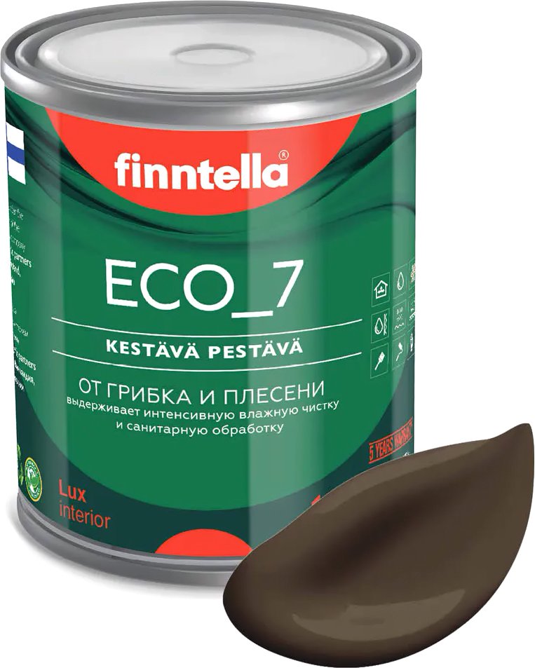 

Краска Finntella Eco 7 Suklaa F-09-2-1-FL072 0.9 л (коричневый)