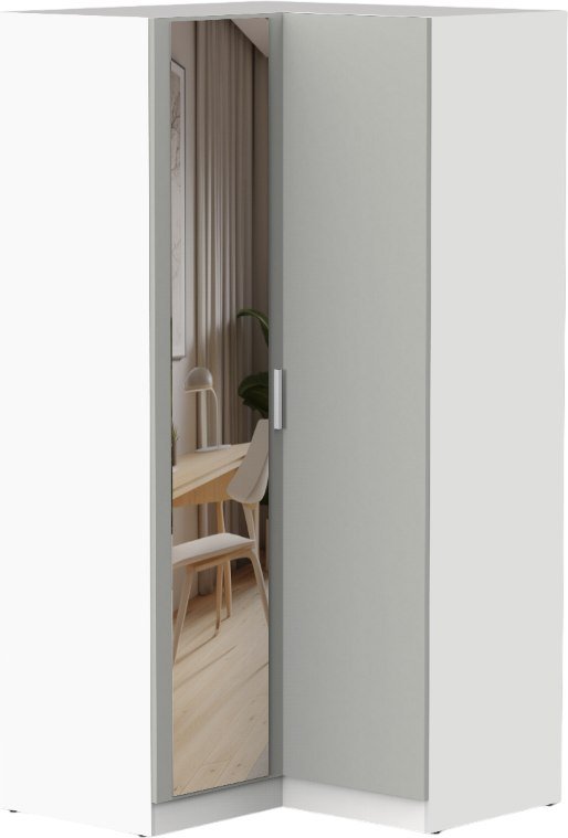 

Шкаф распашной Интермебель Марсель 1 зеркало МР-12 (шиншилла серая)