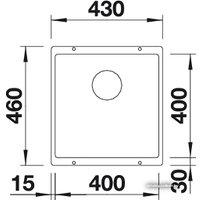 Кухонная мойка Blanco Subline 400-U (белый)