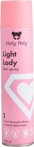 Лак Holly Polly Light Lady Естественный Объем и Легкая Фиксация 250 мл