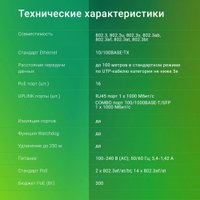 Неуправляемый коммутатор Digma DSP216F-1G-1C-R300