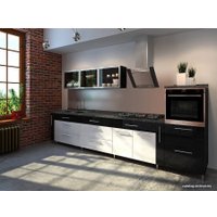 Кухонная вытяжка MAUNFELD Gloria 60 (нержавеющая сталь/черное стекло)