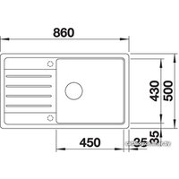 Кухонная мойка Blanco Legra XL 6 S (черный)