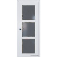 Межкомнатная дверь ProfilDoors 2.13U R 60x200 (аляска, стекло square графит)