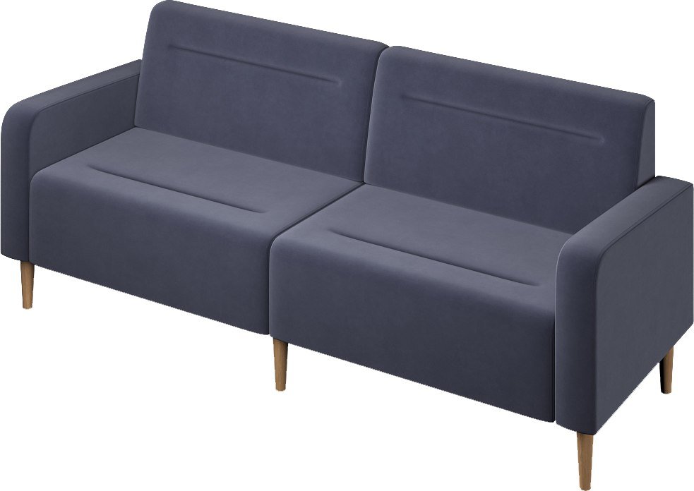 

Диван Mio Tesoro Фоксет 202см (велюр/серый №32)