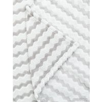 Плед Tex Republic Absolute Зигзаг двухцветный Flannel 200x220 92574 (серый)