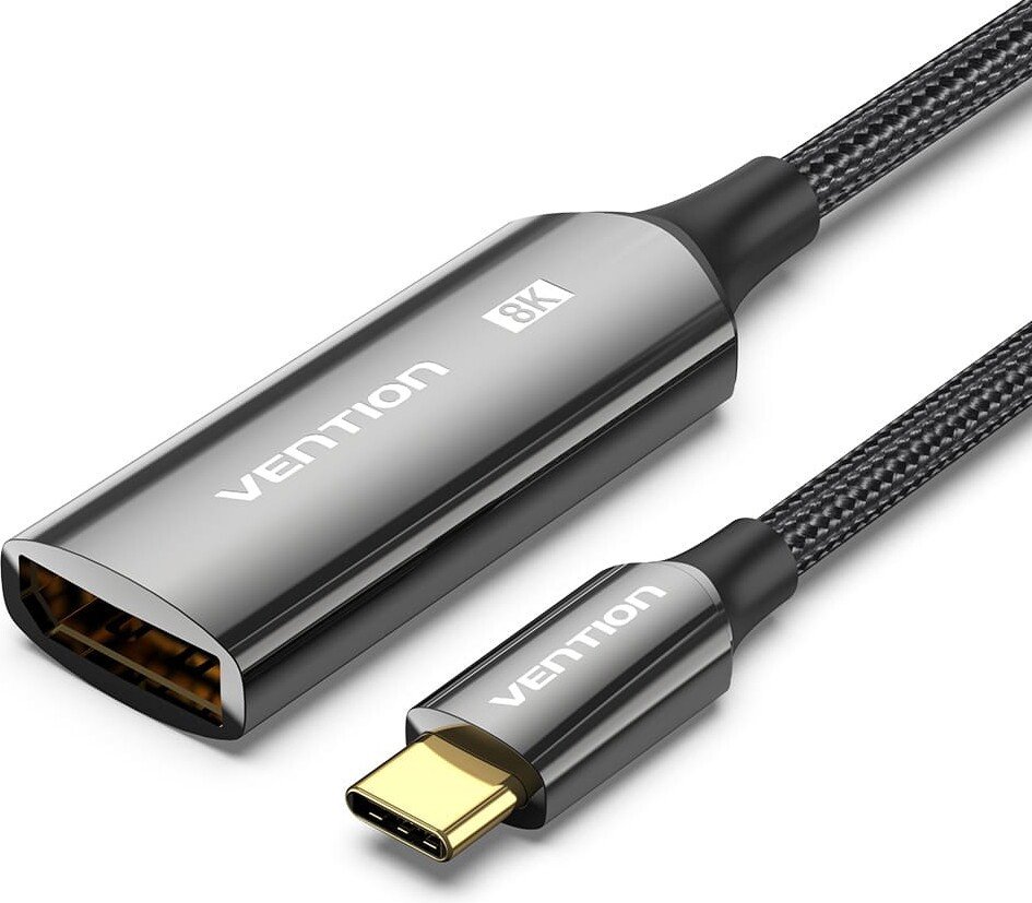 Конвертер Vention CRGBC USB Type-C - DisplayPort (0.25 м, черный)
