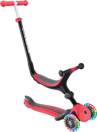 Трехколесный самокат Globber Go Up Foldable Plus Light (красный)