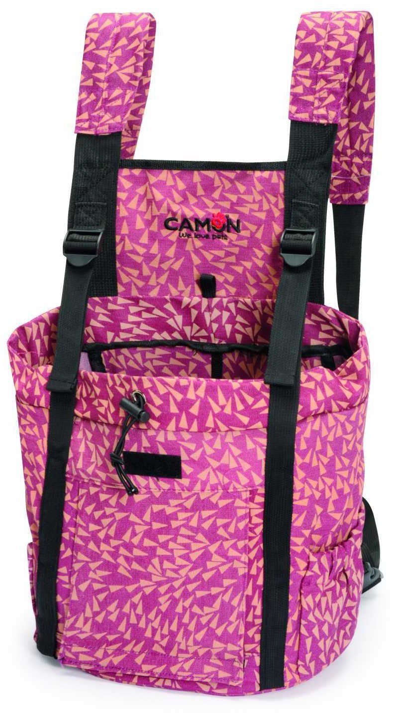 

Рюкзак-переноска Camon C758/A открытый S (розовый в треугольники)