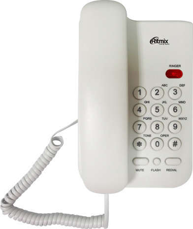

Проводной телефон Ritmix RT-311 (белый)