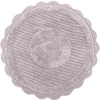 Коврик для ванной Sofi De MarkO Laura Кружевной 75x75 КВ-ЛА-7-75х75 (серый/лиловый)