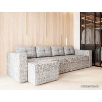 Угловой диван Настоящая мебель Константин Long (левый, н.п.б., рогожка, серый)