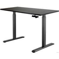 Стол для работы стоя ErgoSmart Manual Desk 1360x800x36 мм (дуб мореный/черный)