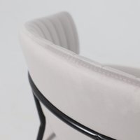 Стул с подлокотниками Алвест AV 433 (светло-серый бархат H-09/черный)