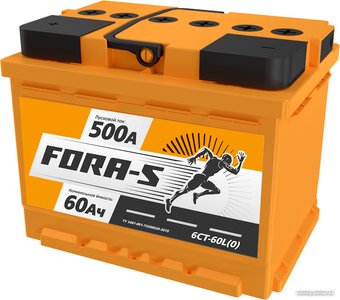 Автомобильный аккумулятор Fora-S 6СТ-60 L+ (60 А·ч)