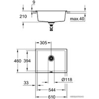 Кухонная мойка Grohe K700U 70-C 61/45.7 1.0 31655AT0 (серый гранит)