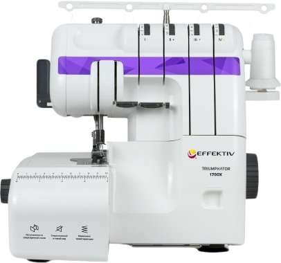 

Оверлок Effektiv Triumphator 1700Х (фиолетовый)