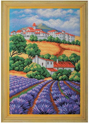 Набор для вышивания Радуга бисера Лавандовое поле. Прованс В-275