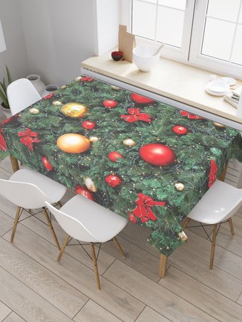 Скатерть JoyArty Елка в шарах tcox_380794_180x145