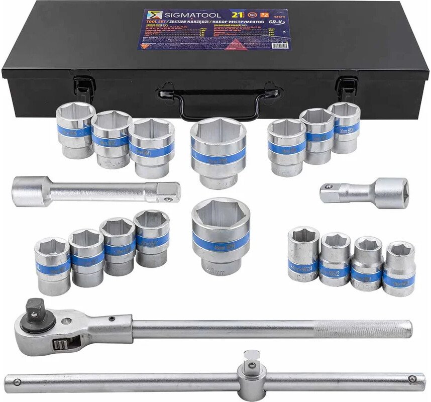 Универсальный набор инструментов Sigmatool 6212-5 (21 предмет)
