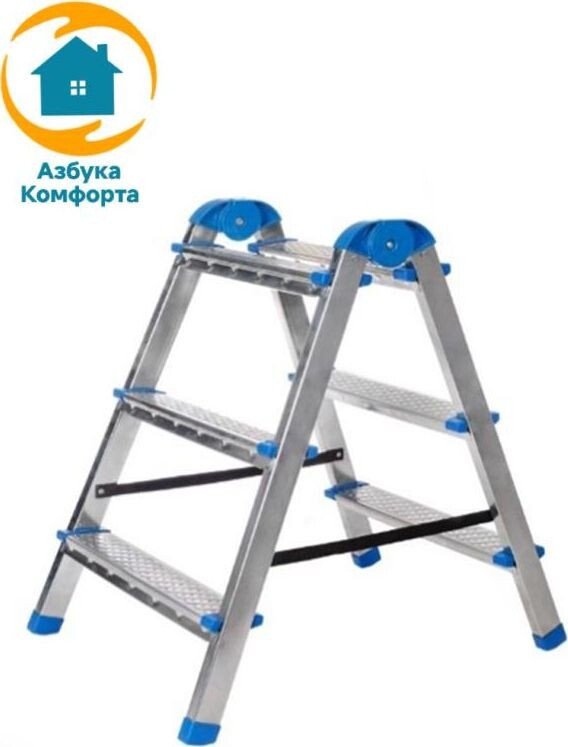 Лестница-стремянка AZK TwoSide Pro LDTH-02.03 (3 ступени)