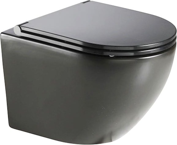 

Унитаз подвесной CeramaLux 2197 (серый, матовый)