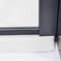 Душевая стенка Roth ECWALK/1000 (черный/прозрачное стекло)