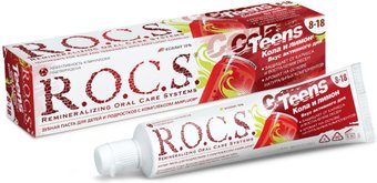 R.O.C.S Teens Вкус активного дня. Кола и Лимон 74 г