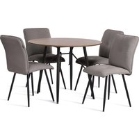 Стул TetChair Sweet флок (серый/черный)