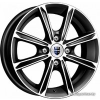 Литые диски K&K Флэш 14x5" 4x98мм DIA 58.5мм ET 35мм Алмаз черный