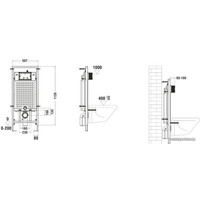 Унитаз подвесной WeltWasser Odenbach 004 GL-WT + Marberg 507 SE (белый глянец/хром)