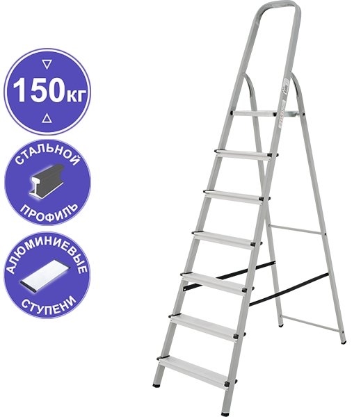 

Лестница-стремянка Новая высота NV1130 (7 ступеней)