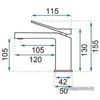 Смеситель Rea Duet REA-B4412 (черный)