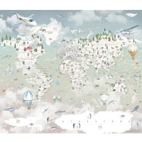 Фотообои Citydecor Детская Карта мира 351 300x260