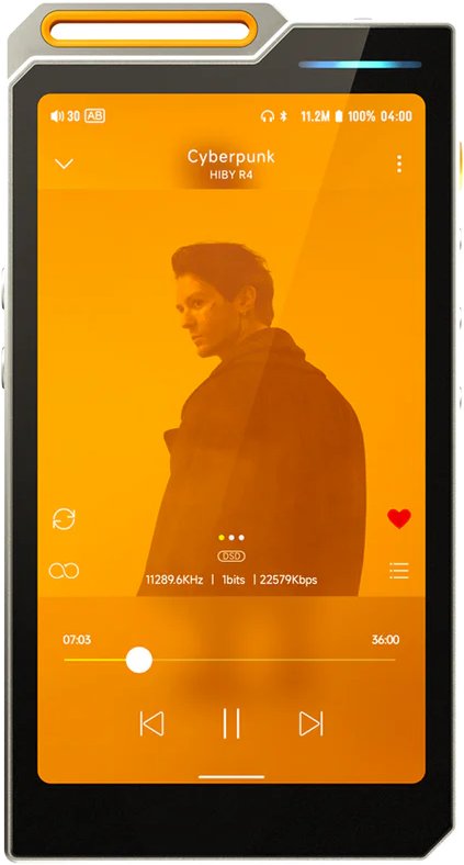 

Hi-Fi плеер HiBy R4 (оранжевый)