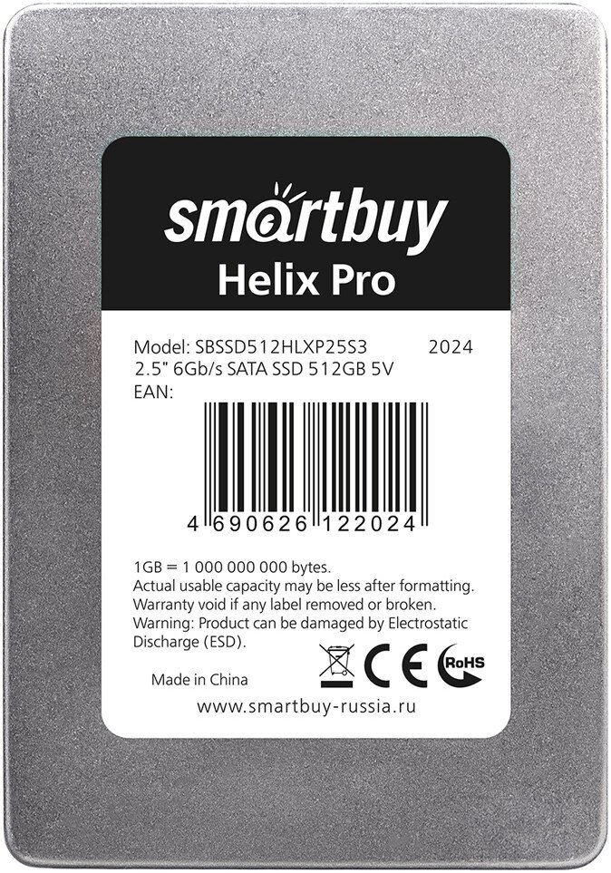 SSD SmartBuy Helix Pro 512GB SBSSD512HLXP25S3