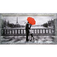 Картина Декарт Влюбленная пара под красным зонтом 8Л0177 (в раме) в Лиде