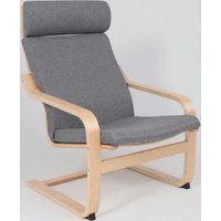 Интерьерное кресло AksHome Relax (ткань, серый QS-9)